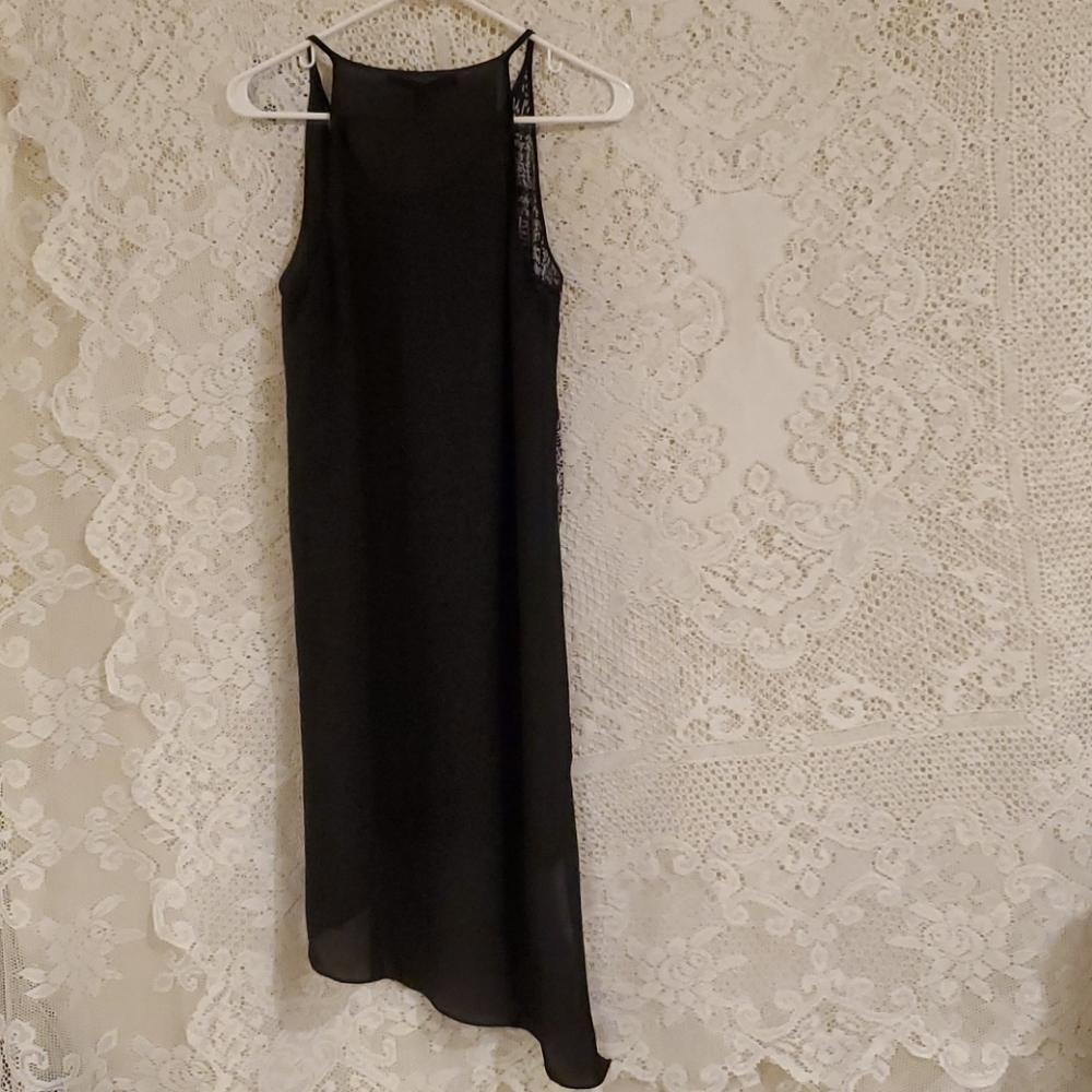 BCBGmaxazria asymmetrical thin black dress - Picture 6 of 12